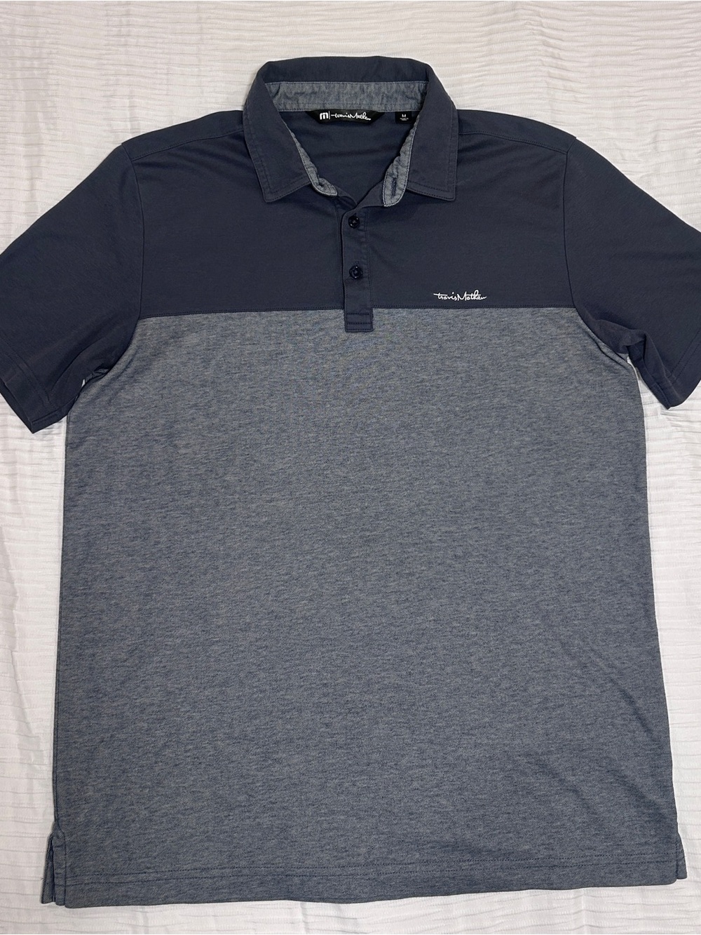 Travis Matthew Color Block Polo Shirt Medium
